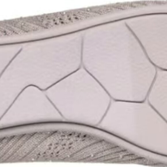 Skechers Womens Arch Fit Cleo - Glitzy Sky Flats Sz 6 in Taupe Textile/Synthetic - Picture 3 of 6